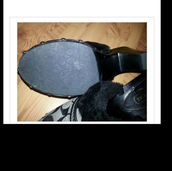 NEW AUTHENTIC VINTAGE COACH SIGNATURE C GRAY MULE CLOGS SIZE 7 - Picture 8 of 14
